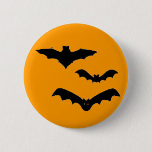 Halloween Bats 6 Cm Round Badge