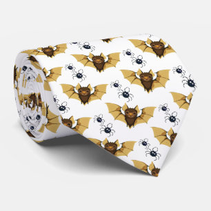 Halloween Bats and Spiders Tie