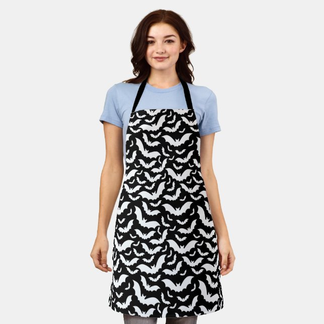 Halloween Bats Apron (Worn)