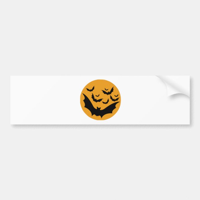 Halloween Bats Bumper Sticker (Front)