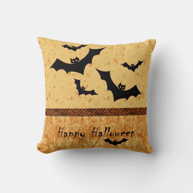Halloween Bats Cushion (Front)