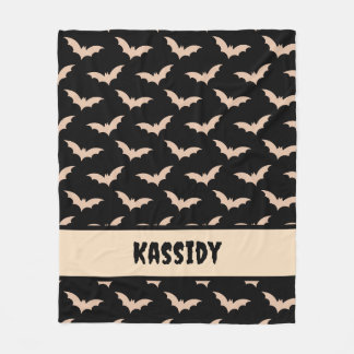 Halloween Bats Fleece Blanket
