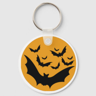 Halloween Bats Key Ring