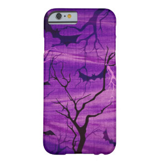 Halloween Bats on Purple Night phone case