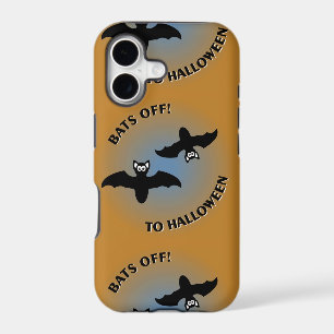 Halloween Bats Orange Blue