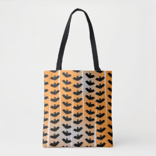 Halloween Bats Pattern Tote Bag