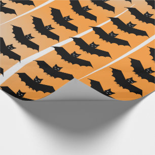 Halloween Bats Pattern Wrapping Paper