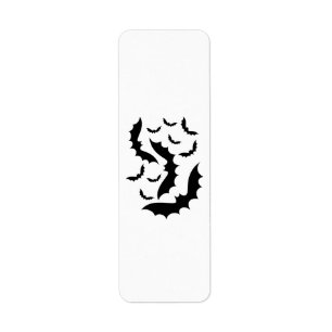 Halloween Bats Return Address Label