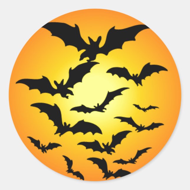 Halloween Bats Sticker (Front)