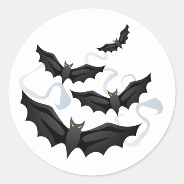 Halloween Bats Sticker (Front)