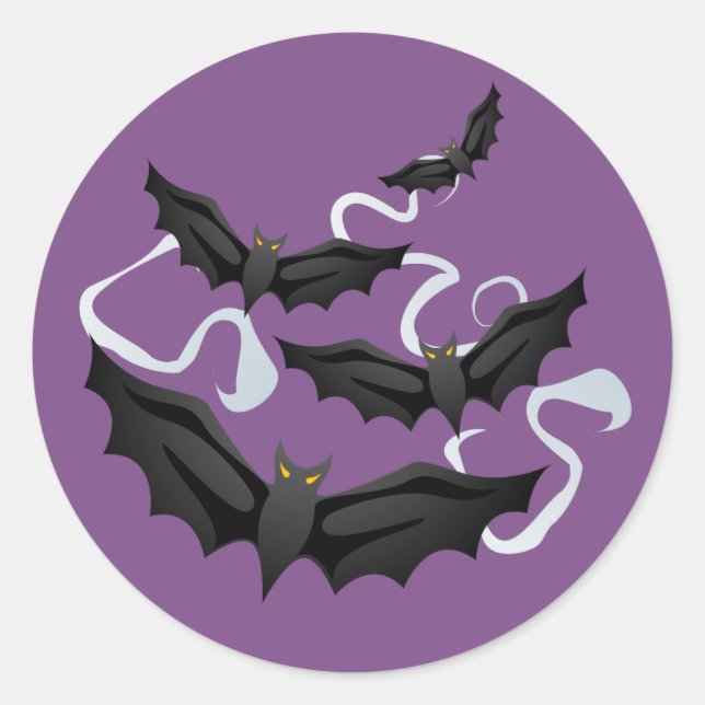 Halloween Bats Sticker (Front)
