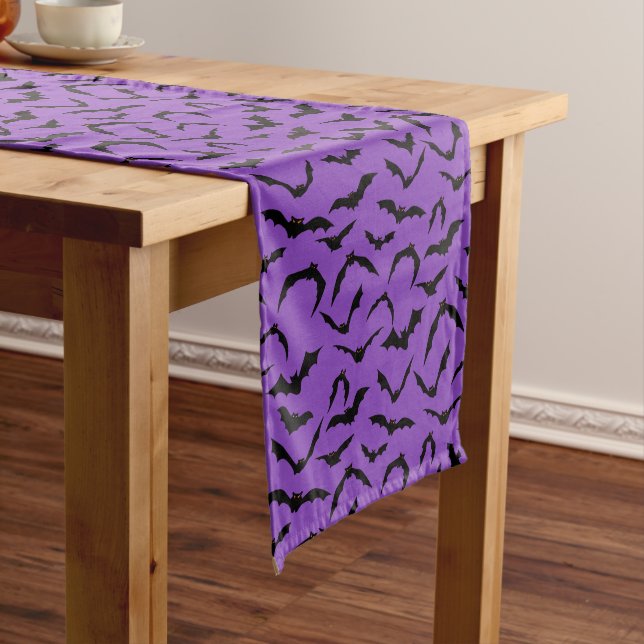 Halloween Bats Table Runner (In Situ)