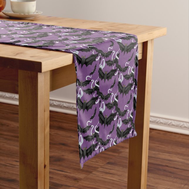 Halloween Bats Table Runner (In Situ)