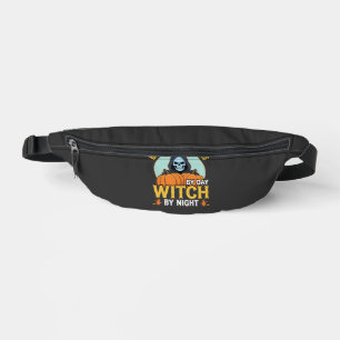 Halloween Battery Repairer Witch By Night Design Bum Bags