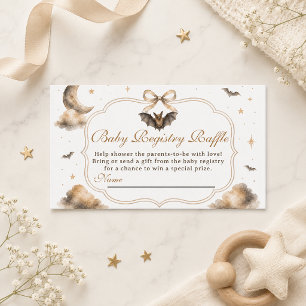 Halloween Batty for Baby Shower Registry Raffle Enclosure Card
