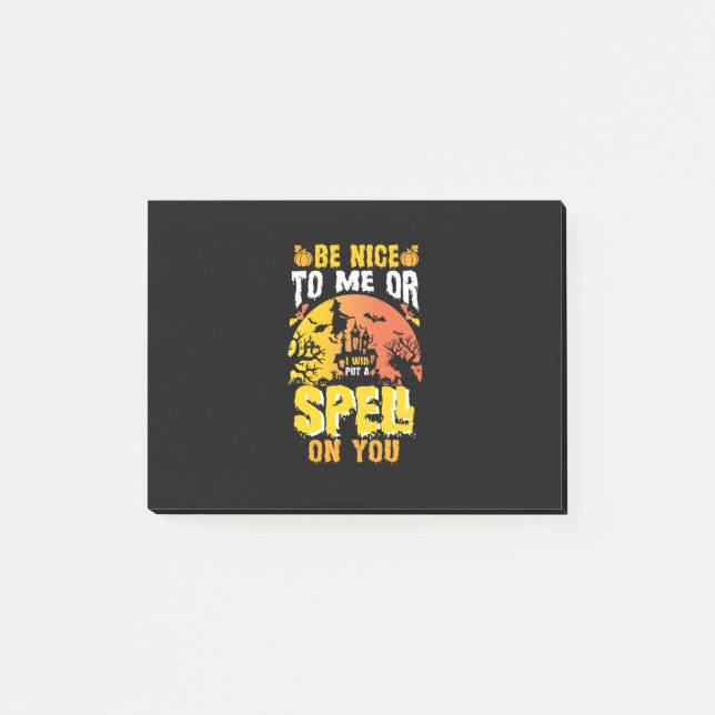 Halloween Be Nice To Me Birthday Post-it Notes (Front)