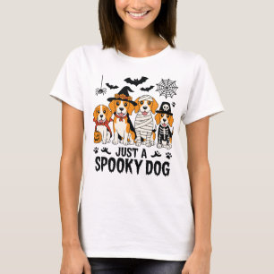 Halloween Beagle Dogs Cartoon T-Shirt
