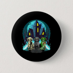Halloween Beagles Zombie Skeleton Black Beagle Dog 6 Cm Round Badge