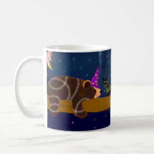 Halloween Bear and Black Cat Mug