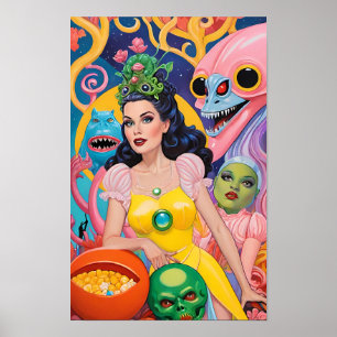 Halloween Beauty Scene - Ken Gauge Art Poster