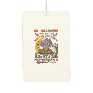 Halloween Become Anything Cauldron Cat Ghost Pumpk Car Air Freshener