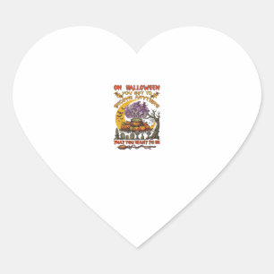 Halloween Become Anything Cauldron Cat Ghost Pumpk Heart Sticker