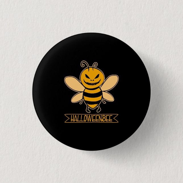Halloween Bee 3 Cm Round Badge (Front)