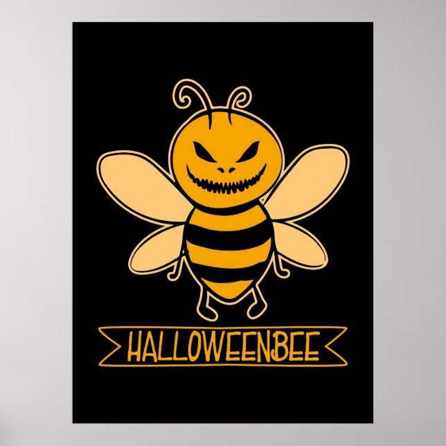 Halloween Bee Poster (Front)