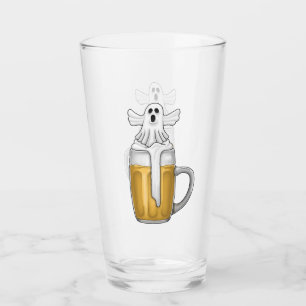 Halloween Beer Ghost  Glass