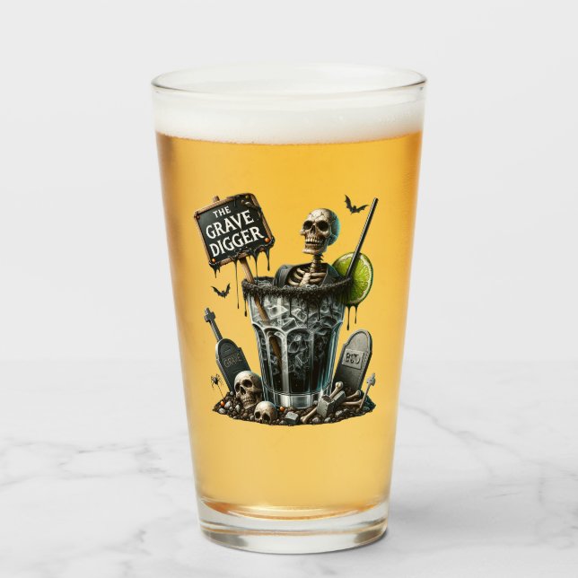 Halloween Beer Glass (Front Filled)