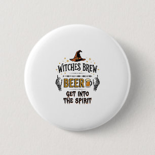 Halloween Beer Hocus Pocus Funny Vintage_1 6 Cm Round Badge