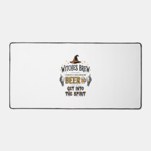 Halloween Beer Hocus Pocus Funny Vintage_1 Desk Mat