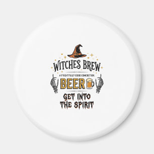 Halloween Beer Hocus Pocus Funny Vintage_1 Magnet