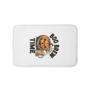 Halloween Beer Shirt Vintage Pumpkin Party Tee_1 Bath Mat