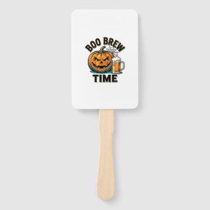 Halloween Beer Shirt Vintage Pumpkin Party Tee_1 Hand Fan