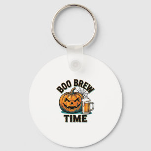 Halloween Beer Shirt Vintage Pumpkin Party Tee_1 Key Ring