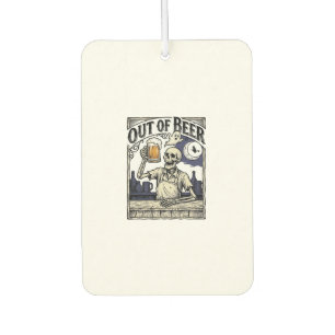 Halloween Beer Skeleton Vintage Party Car Air Freshener