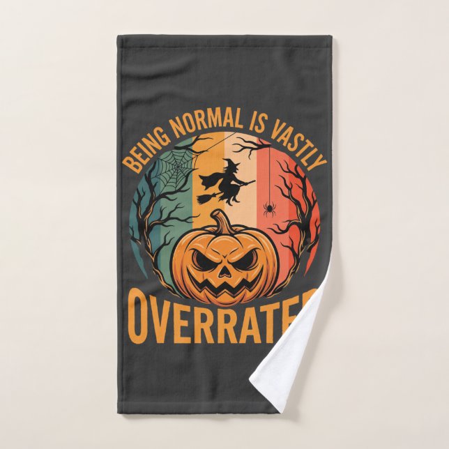 Halloween Being Normal Is Vastly Overrated Witch D Hand Towel (Hand Towel)