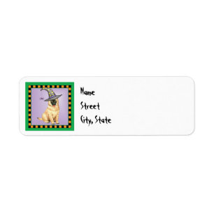 Halloween Belgian Tervuren Return Address Label