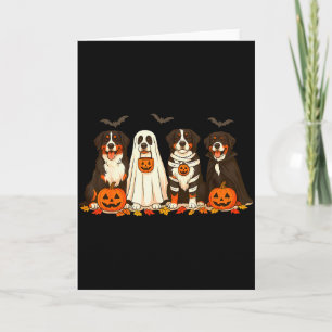 Halloween Bernese Mountain Dog Ghost Soky Bernese Card
