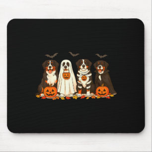 Halloween Bernese Mountain Dog Ghost Soky Bernese Mouse Pad