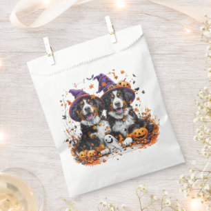 Halloween Bernese Mountain Dogs Witch Ghost Favour Bag