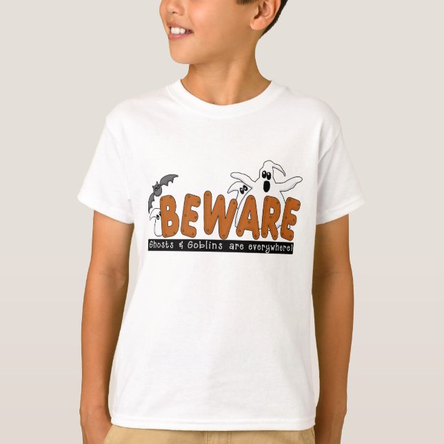 Halloween Beware T-shirts and Gifts (Front)