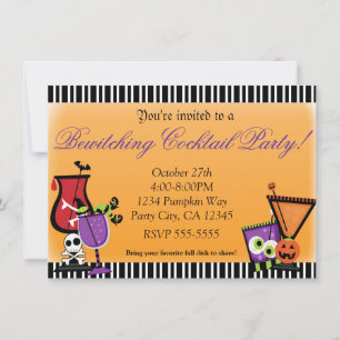 Halloween Bewitching Cocktail Party Invitation