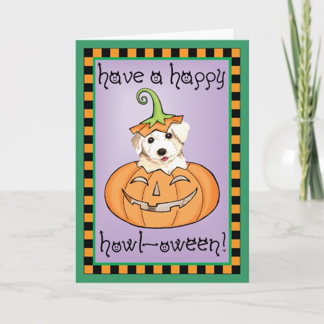 Halloween Bichon Card (Front)