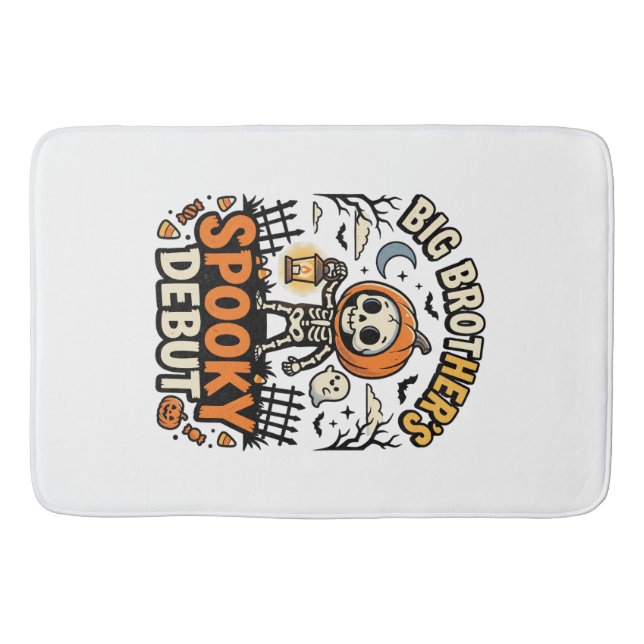 Halloween Big Brother Spooky Debut Bath Mat (Front)