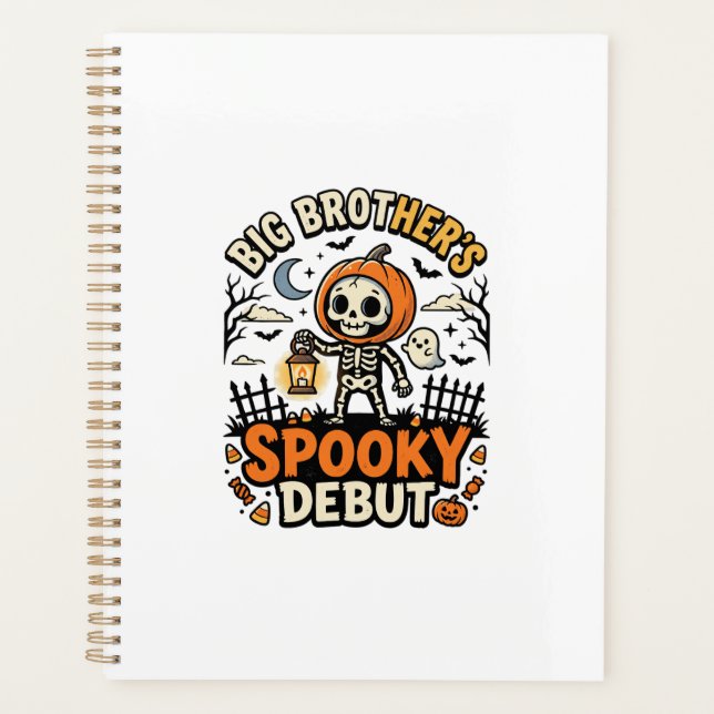 Halloween Big Brother Spooky Debut Planner (Front)