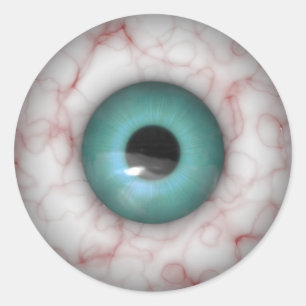Halloween Big Eye Ball Classic Round Sticker