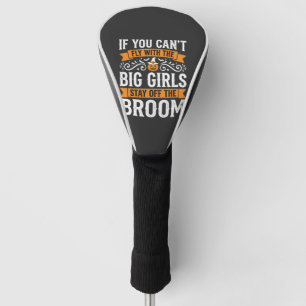 Halloween Big Girls Broom Witch Design_1 Golf Head Cover