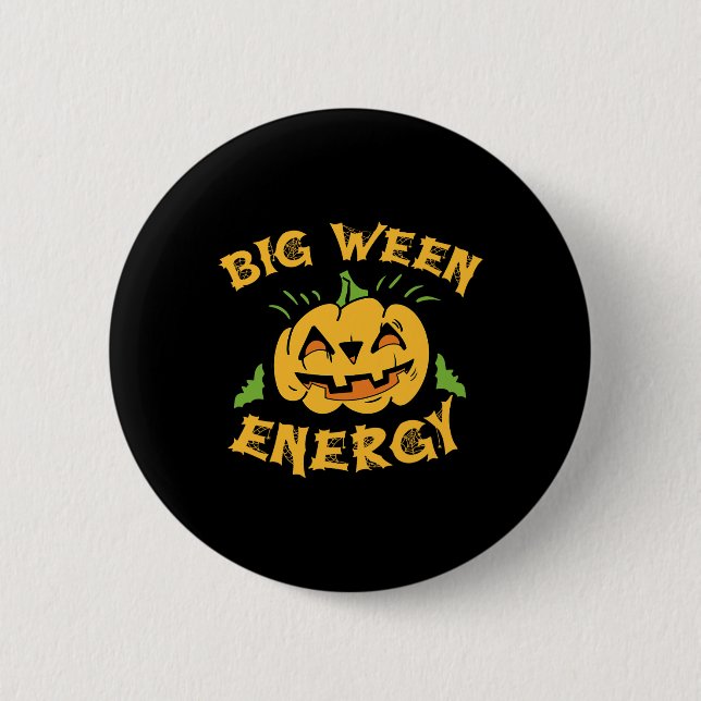 Halloween Big Ween Costume Pumpkin Lover October T 6 Cm Round Badge (Front)